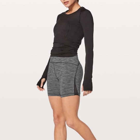 lululemon athletica Pants - Lululemon Train Times Short Wee Are From Space Black Slate